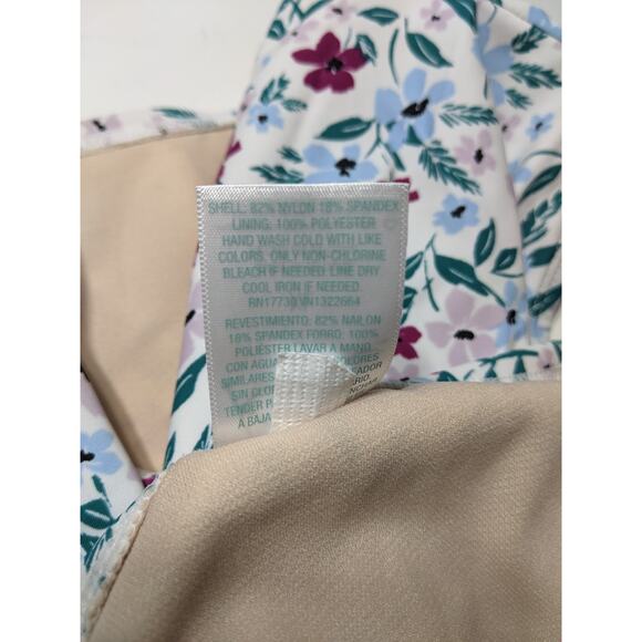 Kona Sol Bikini Bottom Medium Coverage Hipster Large Flower Swimsuit Floral - Picture 8 of 8